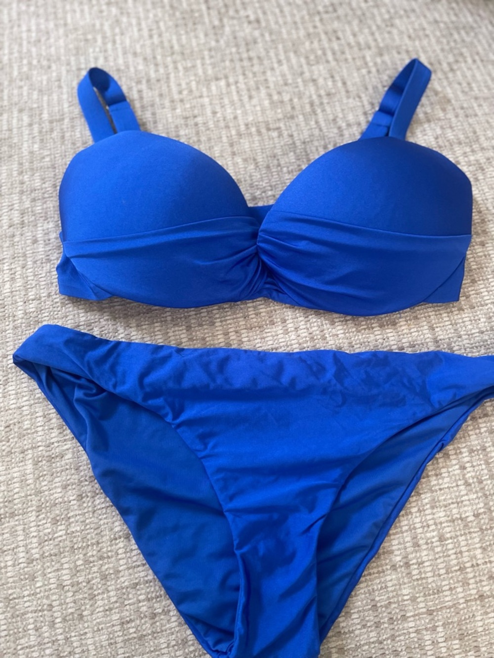Calzedonia Blue Bikini Set Medium Underwire Padded Top